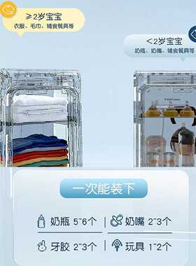 荣事达便携式奶瓶消毒柜小型消毒烘干一体机婴儿宝宝内衣裤消毒器