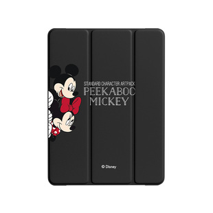 迪士尼ipad pro保护套2021新款苹果ipad9/8/7/6/5硅胶mini6保护壳pro简约2020带笔槽防摔air3/4情侣10.5寸套
