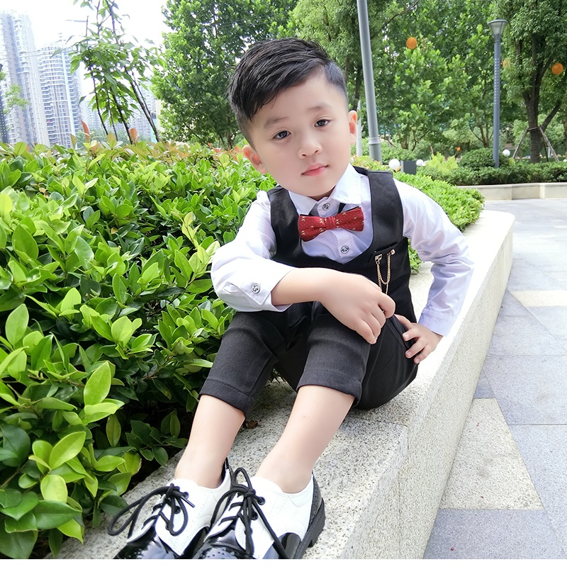 23儿童春秋款马m甲m礼服r2022新款男孩子演出服套装秋季花童钢琴t