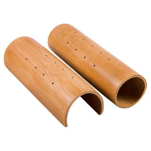 加热竹片竹子颈椎枕圆形护颈硬枕头保健颈椎曲度变直牵引枕助睡眠