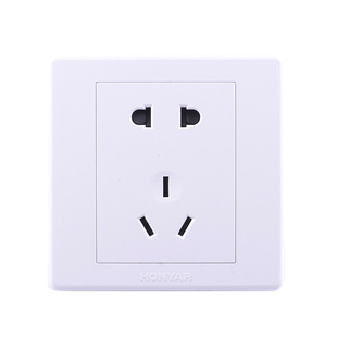 鸿雁开关插座新怡X86五孔一二三开网络空调16A面板家装款工程特价