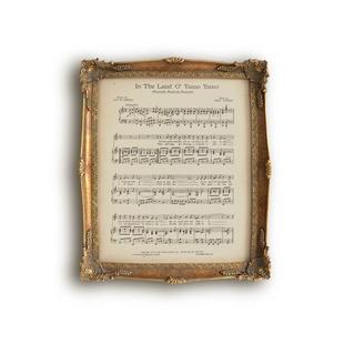 斯柏达中古琴谱装饰画文艺复古琴房钢琴书房挂画墙上壁画边柜摆画