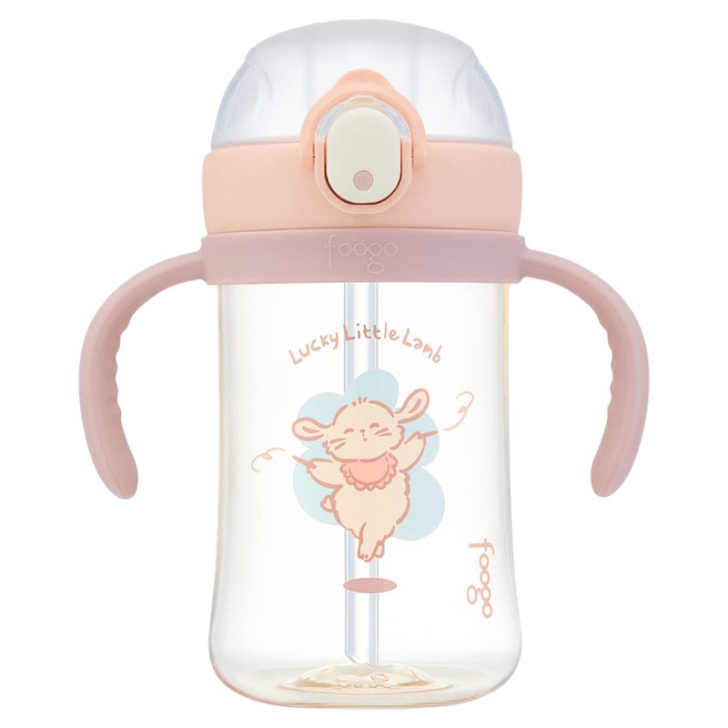 膳魔师foogo儿童吸管杯直饮水杯ppsu宝宝水杯学饮牛奶杯10月以上