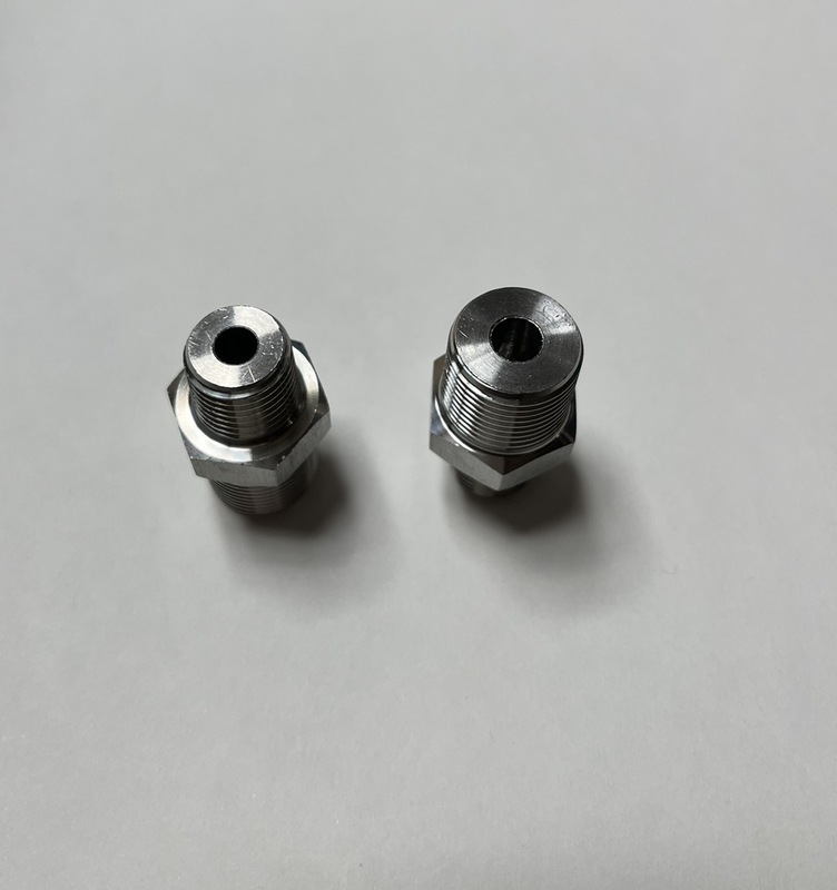 ZG3/8-NPT1/4 不锈钢双外丝转换接头 异径大小头 两边外螺纹 对丝