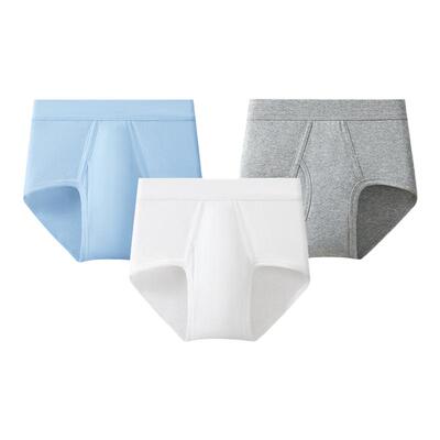 3条三枪纯棉三角裤高腰大码