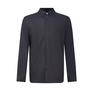 迪柯尼秋冬新品男士黑色商务柔软顺滑易打理长袖正装衬衫