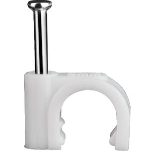 圆形钢钉线卡电线固定卡网线卡钉水泥墙钉电线卡扣理线器固定夹