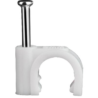 圆形钢钉线卡电线固定卡网线卡钉水泥墙钉电线卡扣理线器固定夹