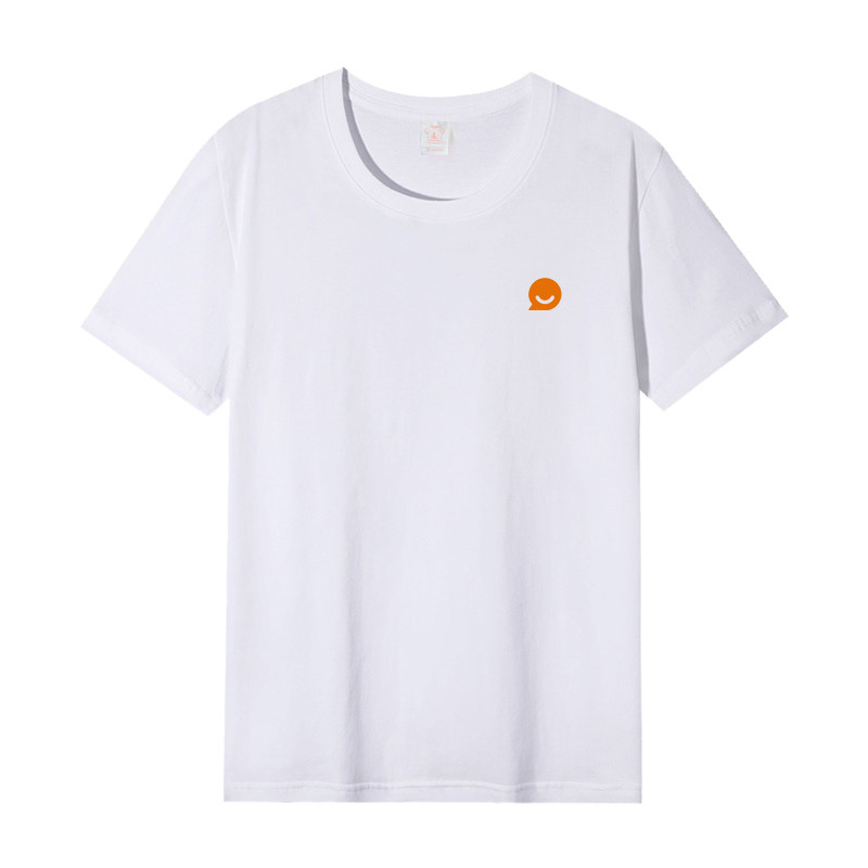 零食有鸣工作服T恤定制logo餐饮奶茶店超市服务员工装短袖印字棉