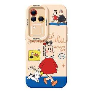 适用vivos20手机壳女款s19pro保护套vivo s16e全包18防摔s15/s12/s10红裙子硅胶软s17外女孩s9高端手链新款