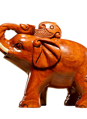 刺史花梨一对客厅如意象家居木雕