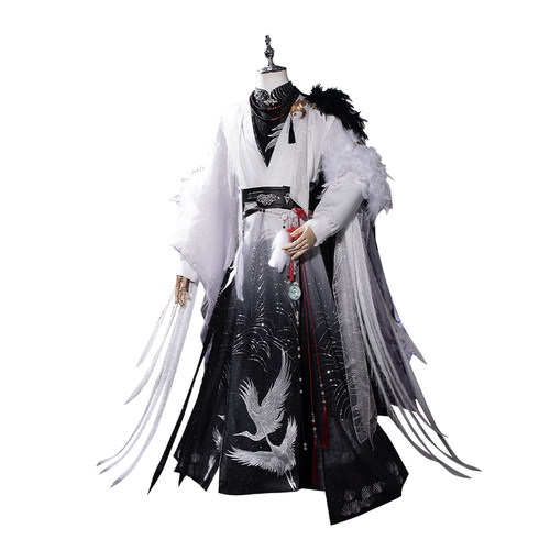 梦想猫燕云十六声cos服瑞仙鹤cosplay衣服装男白色汉服女古风套装