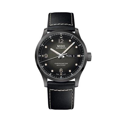 【自营】中古全新未使用美度舵手系列男表机械手表瑞士黑盘镶钻