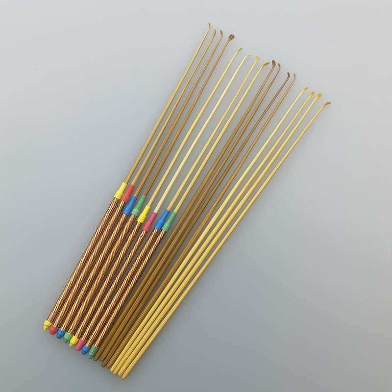 专业采耳工具小小头芝麻竹耳勺长柄弹性手磨薄款圆头耳扒老式掏耳