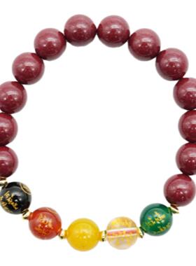 灵隐「五路财神手串」天然紫金砂