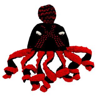 纯手工帽子秋冬保暖章鱼头套创意嘻哈搞怪八爪鱼网红针织毛线帽