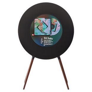 MORROR ART R1唱片歌词音箱网易云联名黑胶字幕蓝牙音响节日礼物