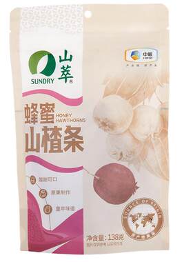 中粮山萃蜂蜜山楂条果丹皮