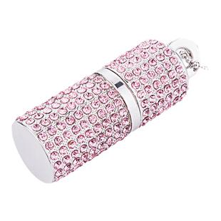 3.0高速U盘256G128g64g水晶圆柱u盘女生项链节日礼品刻字定制logo