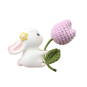 创意郁金香小兔子车载香薰女神款