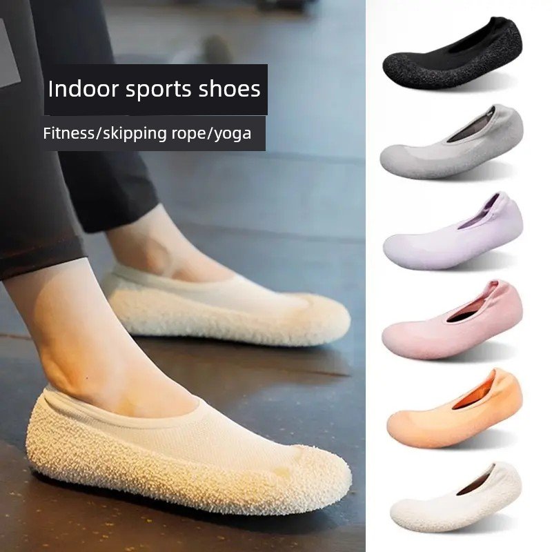 室内运动鞋健身房轻便防滑减震软底壶铃运动训练鞋女跳操跑步机鞋