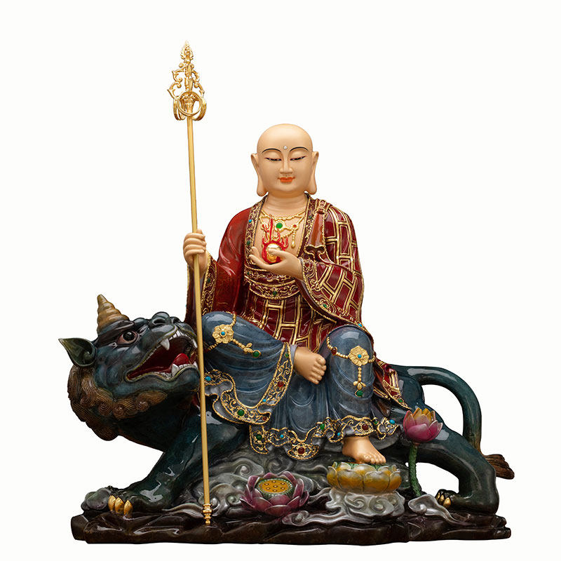 九华山地藏菩萨客厅供奉摆件纯铜