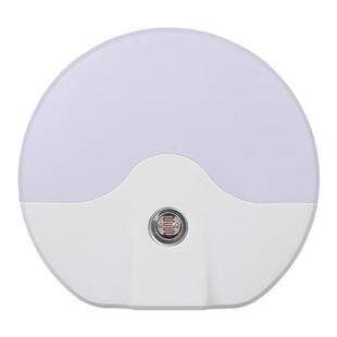 圆形小夜灯光控感应节能插电卧室起夜床头小台灯暖光护眼喂奶调光