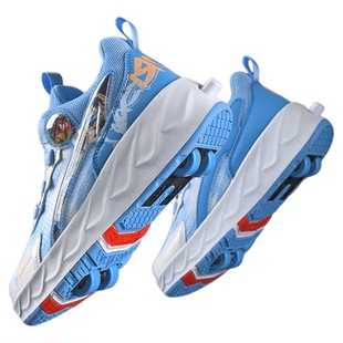 暴走鞋男童新款隐形四轮自动收缩女童运动轮滑鞋儿童四轮飞行鞋