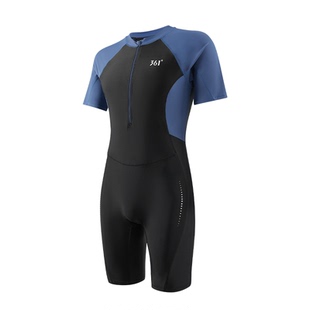 361连体泳衣青少年防尴尬成人游泳衣男士加大码男儿童中大童男孩