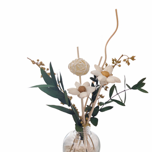 干花无火香薰摆件家用卧室内持久留香花束挥发棒小众高级房间熏香