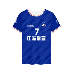 2026赛季江苏常晋队服苗润东足球衣服速干短袖t恤衫男女球迷半袖