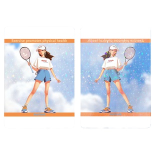 沉墨透卡定制来图自印亚克力PET胶片PVC光影INS异型烫金透明自制二次元明星照片拍立得打印明星片小卡书签