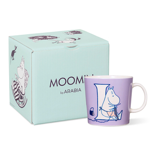 Arabia奥碧雅moomin姆明进口陶瓷马克杯居家LOVE字母水杯