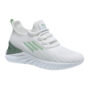 内增高跑步鞋女2026春夏新款旅游运动休闲软底女款网面透气小白鞋