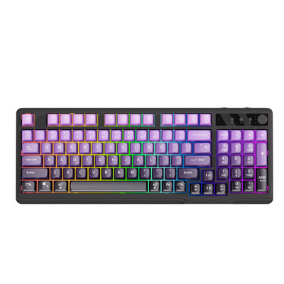 英克尔无线蓝牙键盘套装渐变紫色