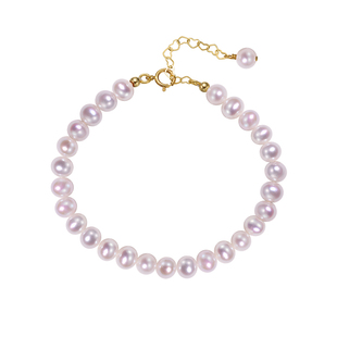 小立交 小红书同款14K包金天然淡水珍珠手链可挂福牌吊坠七夕礼物