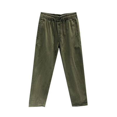 版型超赞！重磅斜纹纱卡！秋季男士纯色百搭简约水洗直筒休闲裤潮