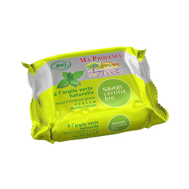 法国进口有机洁面皂-绿 控油去黑头 细腻白嫩 清洁洗面奶 精油