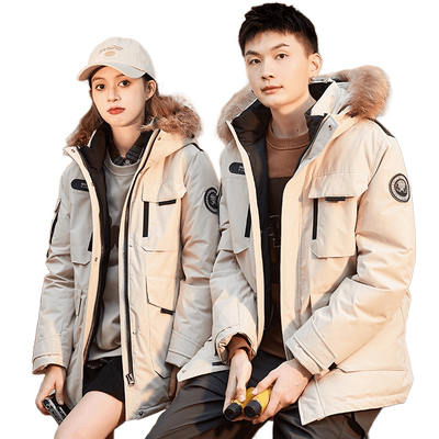 2023情侣户外羽绒服唐狮连帽潮