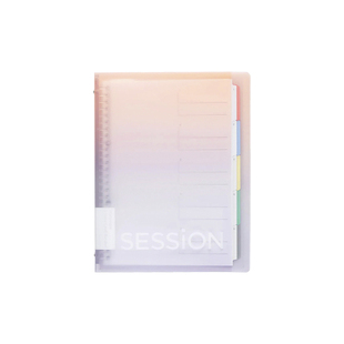 日本Maruman满乐文session彩虹渐变限定新色可拆卸B5大容量活页本