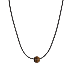 虎眼石石头吊坠长项链秋冬配饰女古着复古日系轻奢小众锁骨毛衣链