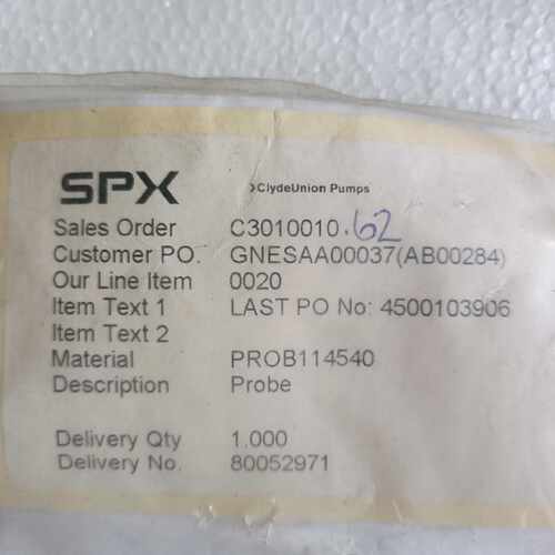 SPX传感器，型号PROB114540，全新原装未，库存—议价