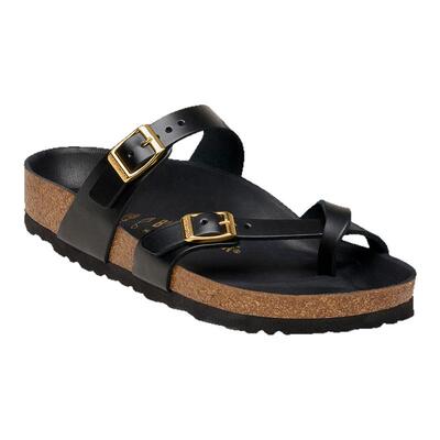 BIRKENSTOCK勃肯牛皮革夹趾拖鞋