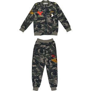 儿童迷彩服男童秋季衣服学生军训特种兵套装小孩秋装中大童装警服