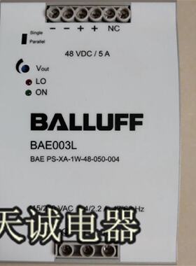 议价原装巴鲁夫BALLUFF开关电源 BAE003L  BAE003L-XA-1W-050-004