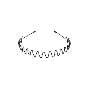 运动黑色波浪发箍男士洗脸敷面膜专用防滑压发头箍隐形不勒头发卡