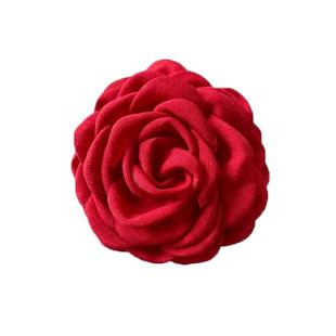 红色大号玫瑰花抓夹女2025新款高级感花朵发夹半扎发鲨鱼夹子头饰