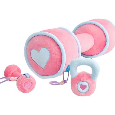 哑铃可爱创意毛绒包挂饰