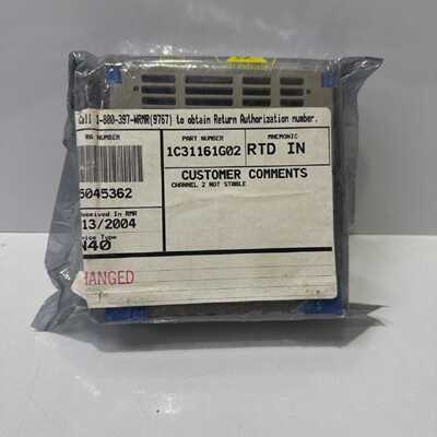 Westinghouse Emerson 1C31161G02 RTD Input Module