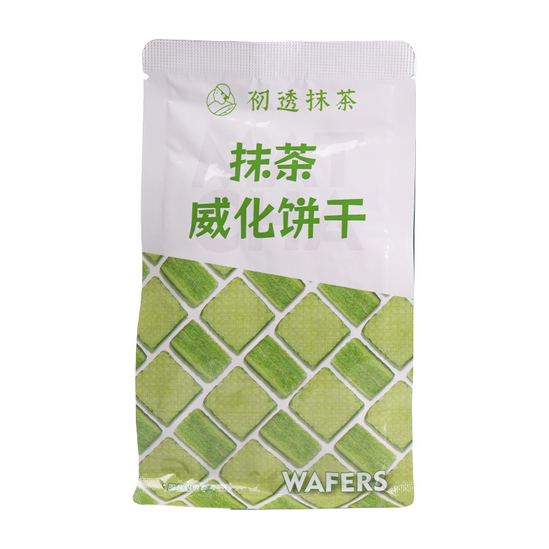 初透抹茶威化饼干茶味浓厚